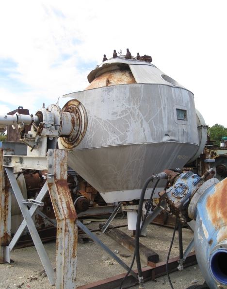   Dryer-Twin Shell & Double Cone 2.5 m3 (90 ft3) Glasslined For Sale - IPP# 203374