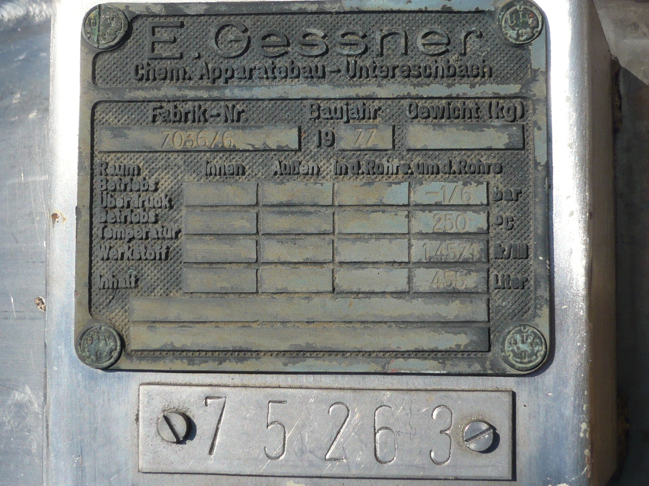  Shell and Tube Heat Exchanger 38 m² (409 ft²) Stainless Steel Austenitic For Sale - IPP# 214091