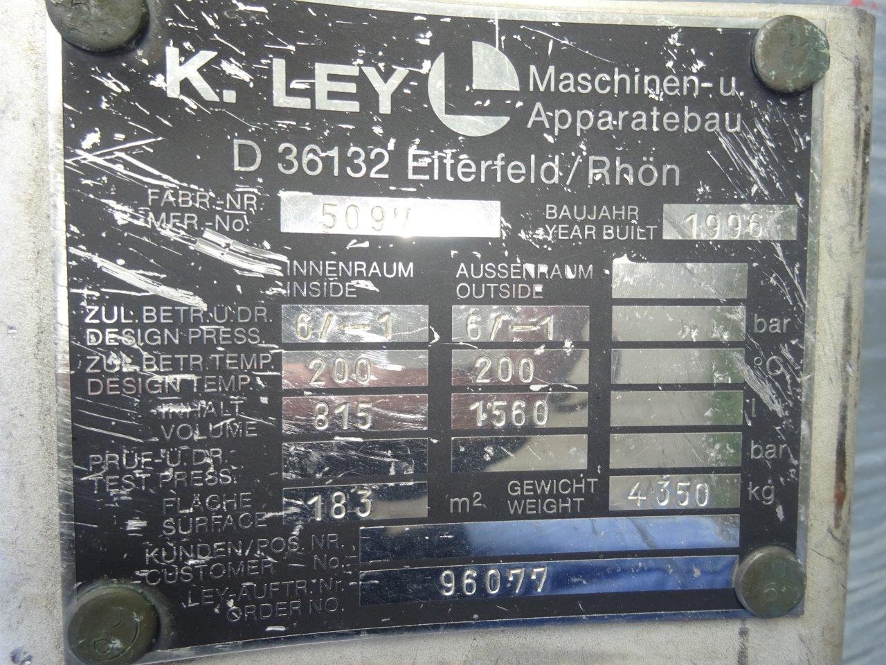  Shell and Tube Heat Exchanger 183 m² (1,950 ft²) Stainless Steel Austenitic For Sale - IPP# 214096