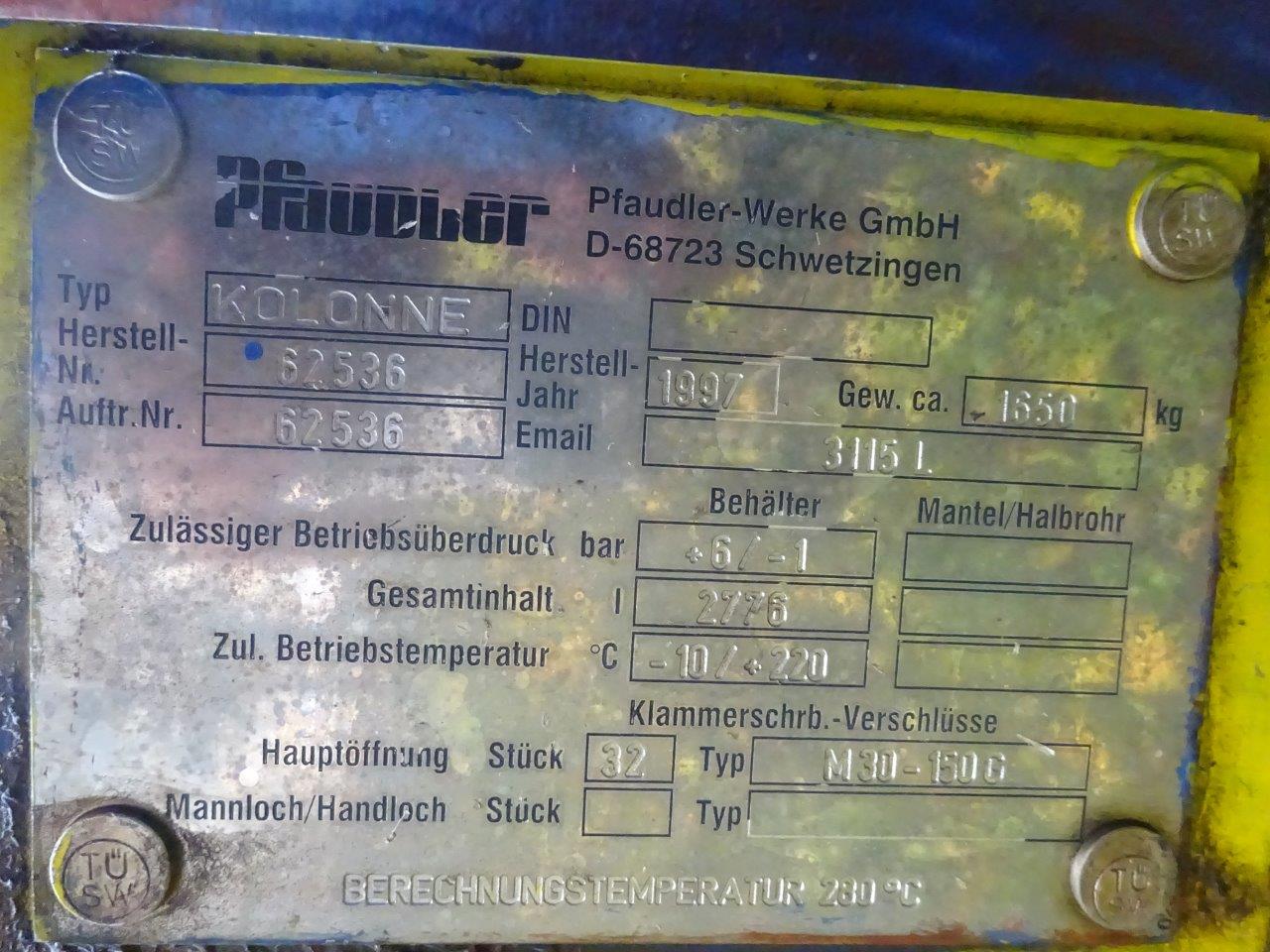  Glasslined Packed Column 1,000 mm (39.4 in) For Sale - IPP# 214156