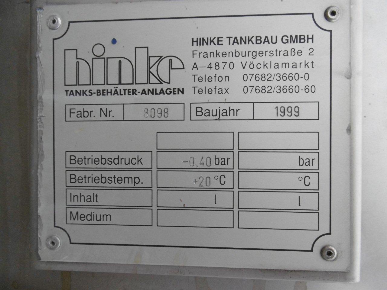 Stainless Steel Other HINKE  Tank - IPP# 214173