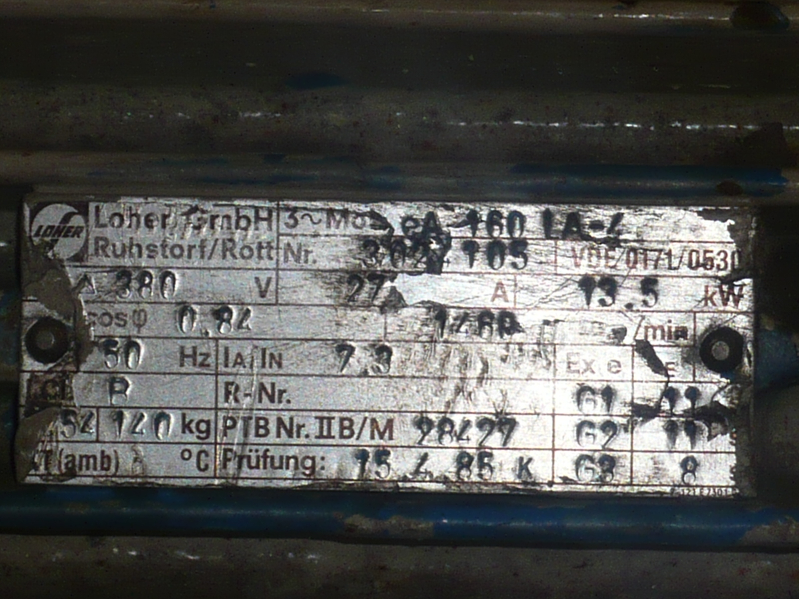  Motor Electrical 13.5 kW (18.1 HP)  For Sale - IPP# 214127