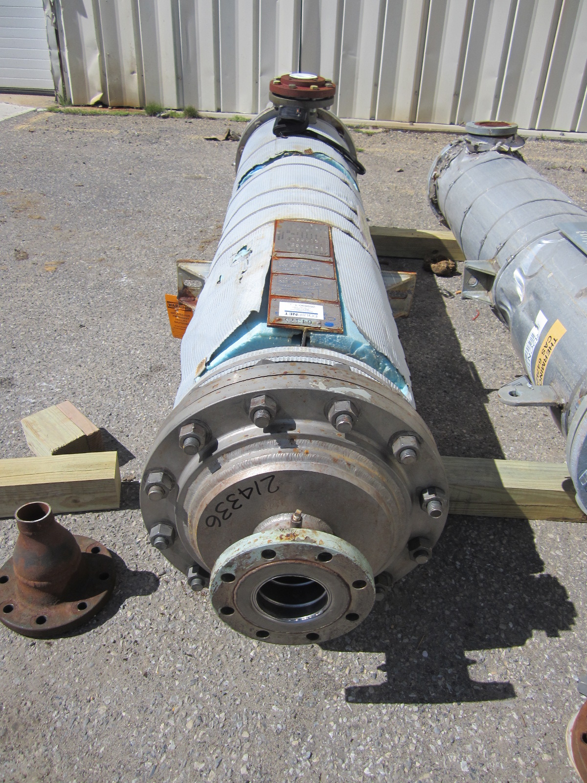  Tantalum Shell and Tube Heat Exchanger 9.3 m² (100 ft²) For Sale - IPP# 214336