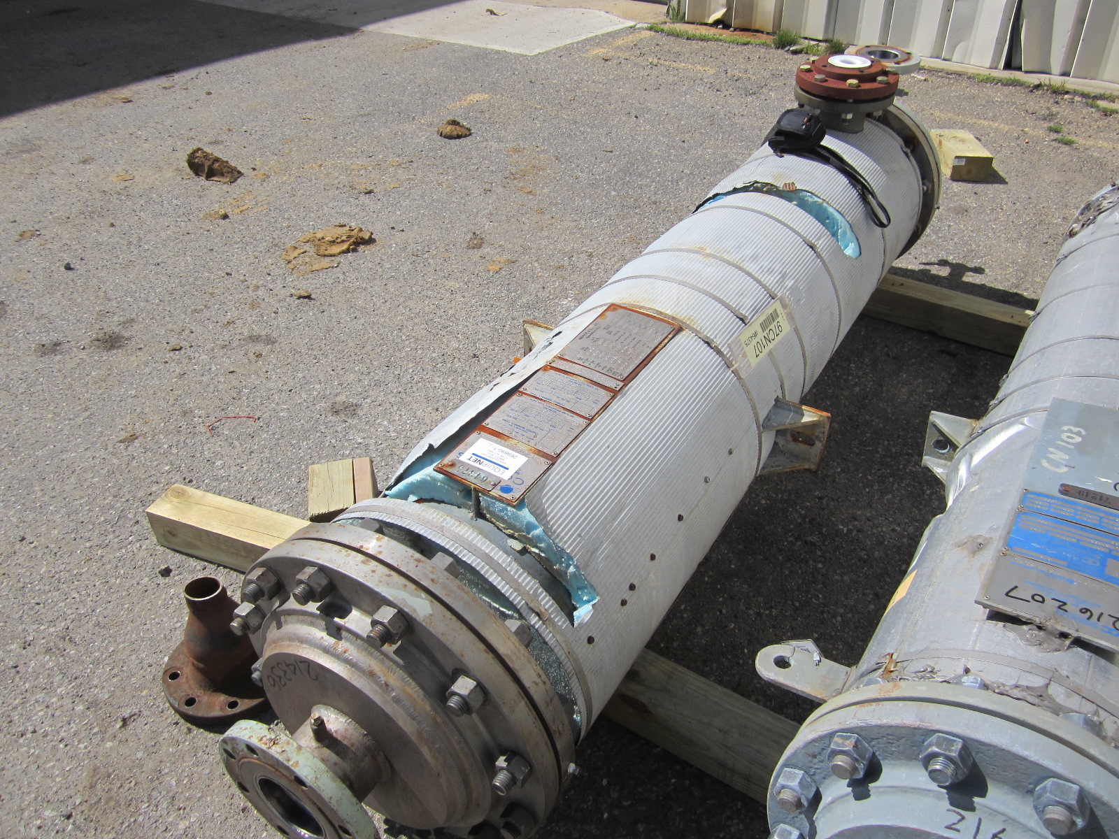  Tantalum Shell and Tube Heat Exchanger 9.3 m² (100 ft²) For Sale - IPP# 214336