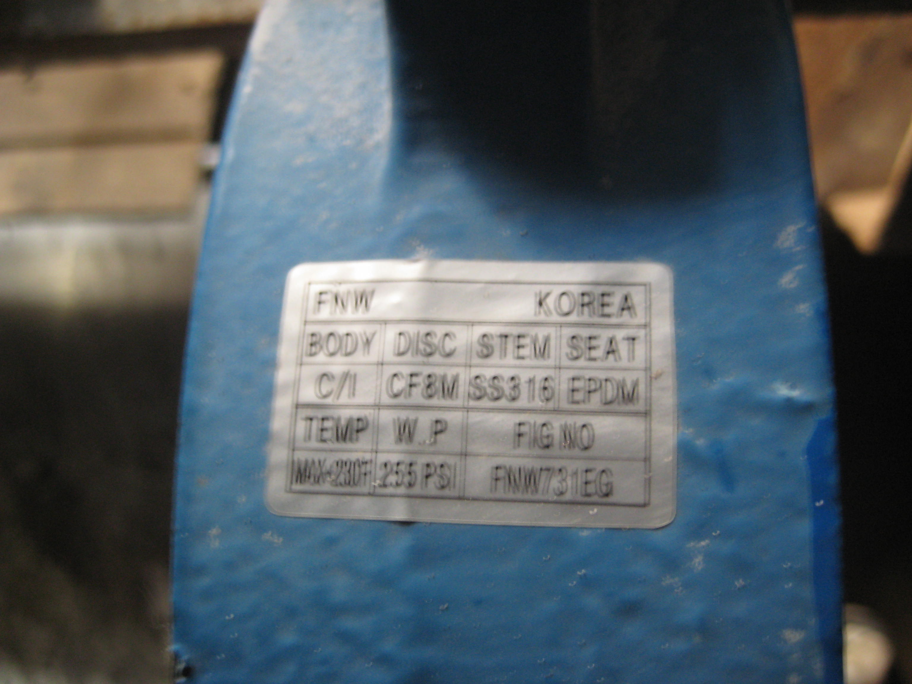 Unused Carbon Steel Butterfly Valve  For Sale - IPP# 214821