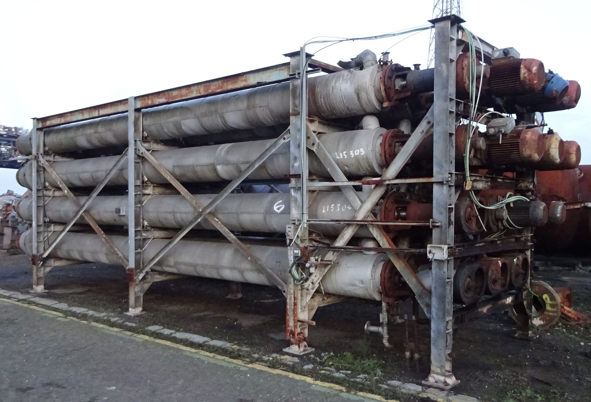  Stainless Steel Austenitic Wiped/Thin Film Evaporator 204.1 kg/h (450 lb/h) For Sale - IPP# 215313