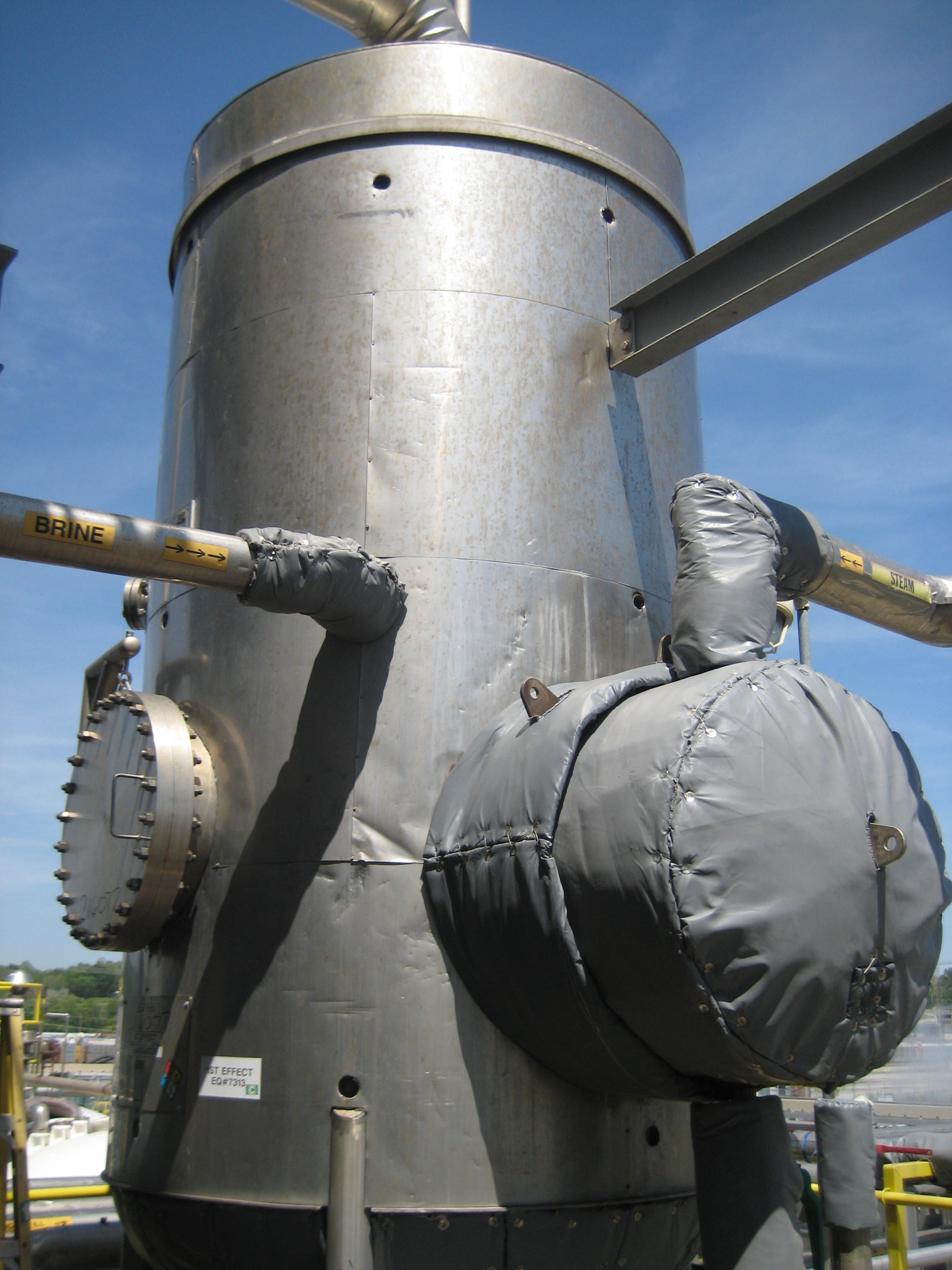  Stainless Steel 304 Rising/Falling Film Evaporator 2,268 kg/h (5,000 lb/h) For Sale - IPP# 216077