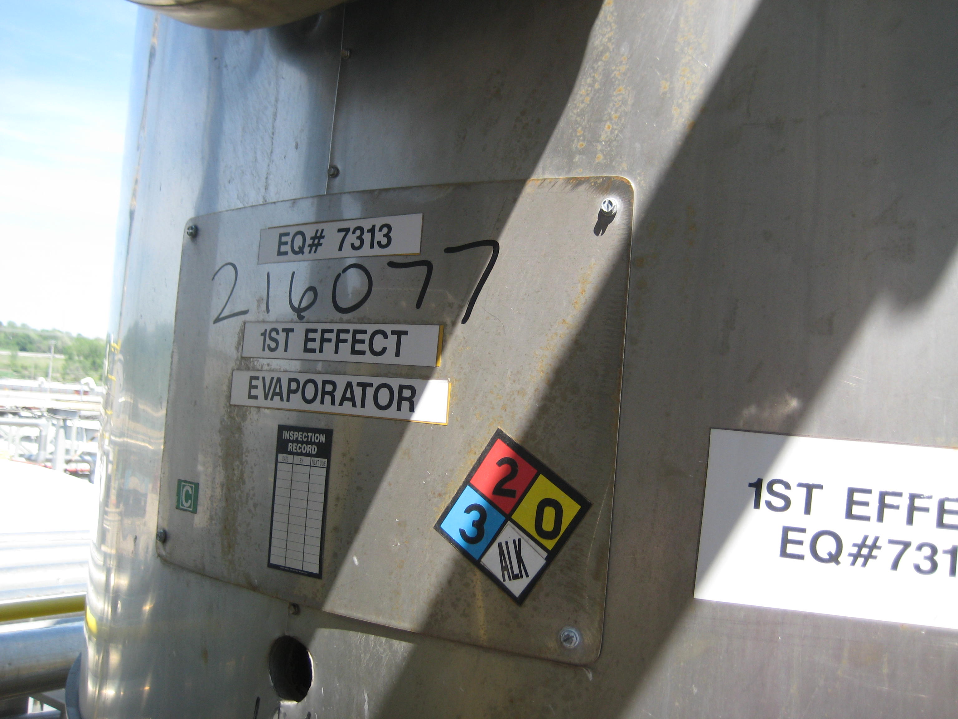  Stainless Steel 304 Rising/Falling Film Evaporator 2,268 kg/h (5,000 lb/h) For Sale - IPP# 216077