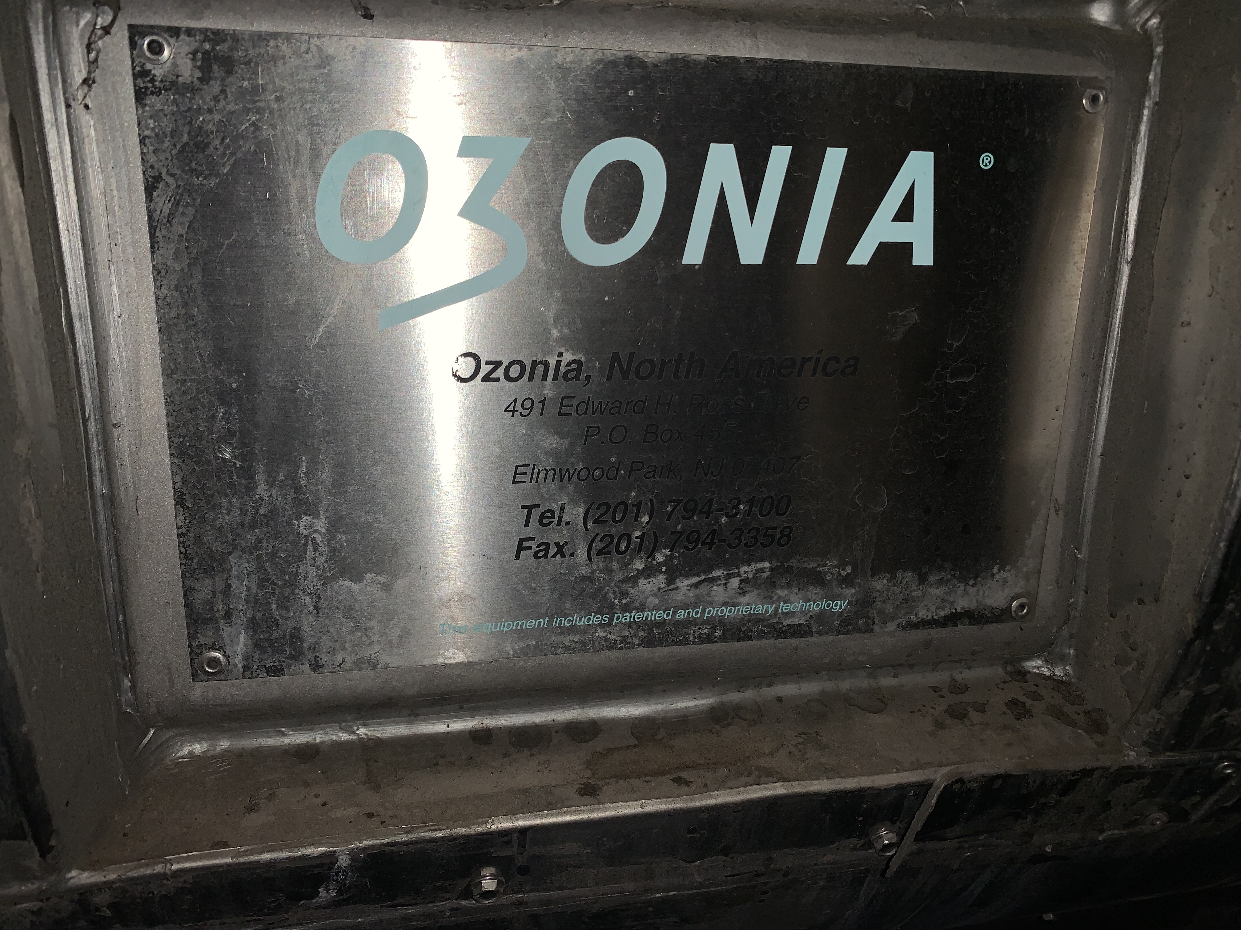 Gas Generator Ozonia CFL-10/3ID - IPP# 216075