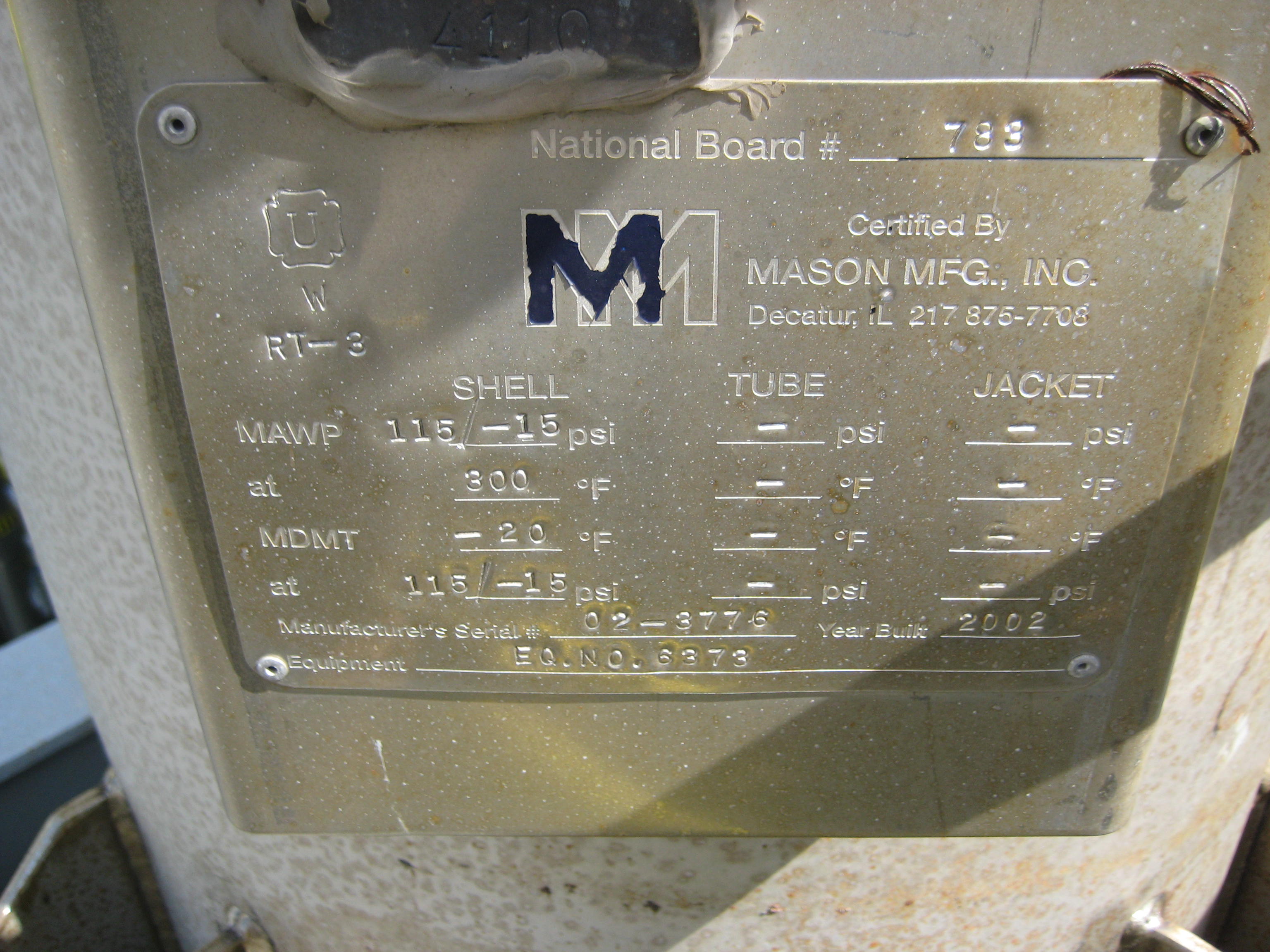  Packed Column 610 mm (24 in) Stainless Steel 304 For Sale - IPP# 216091