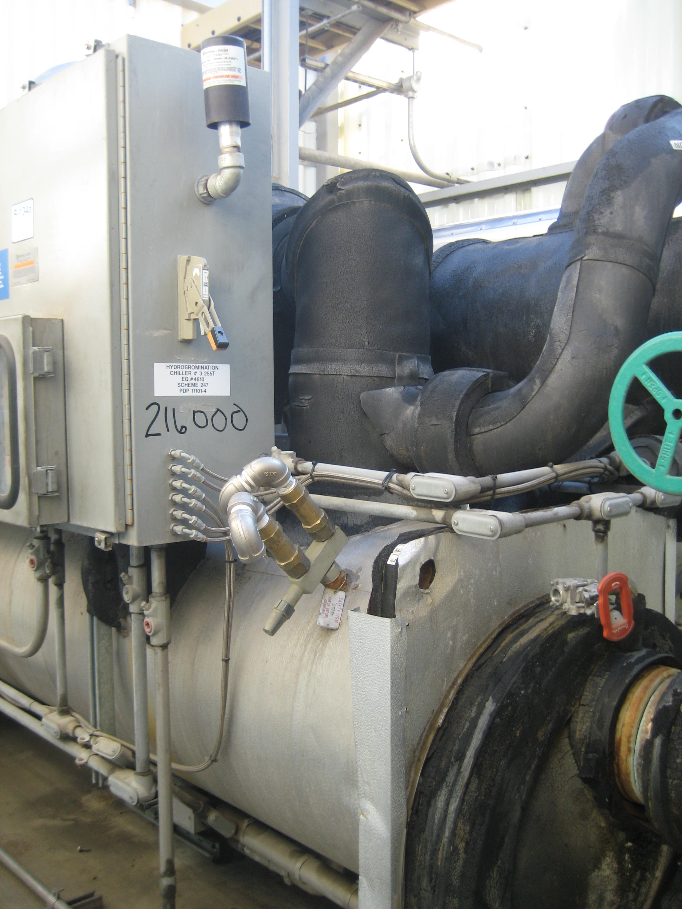   Low Temp Chiller 453,592 kcal/h (150 Ref. Ton) For Sale - IPP# 216000