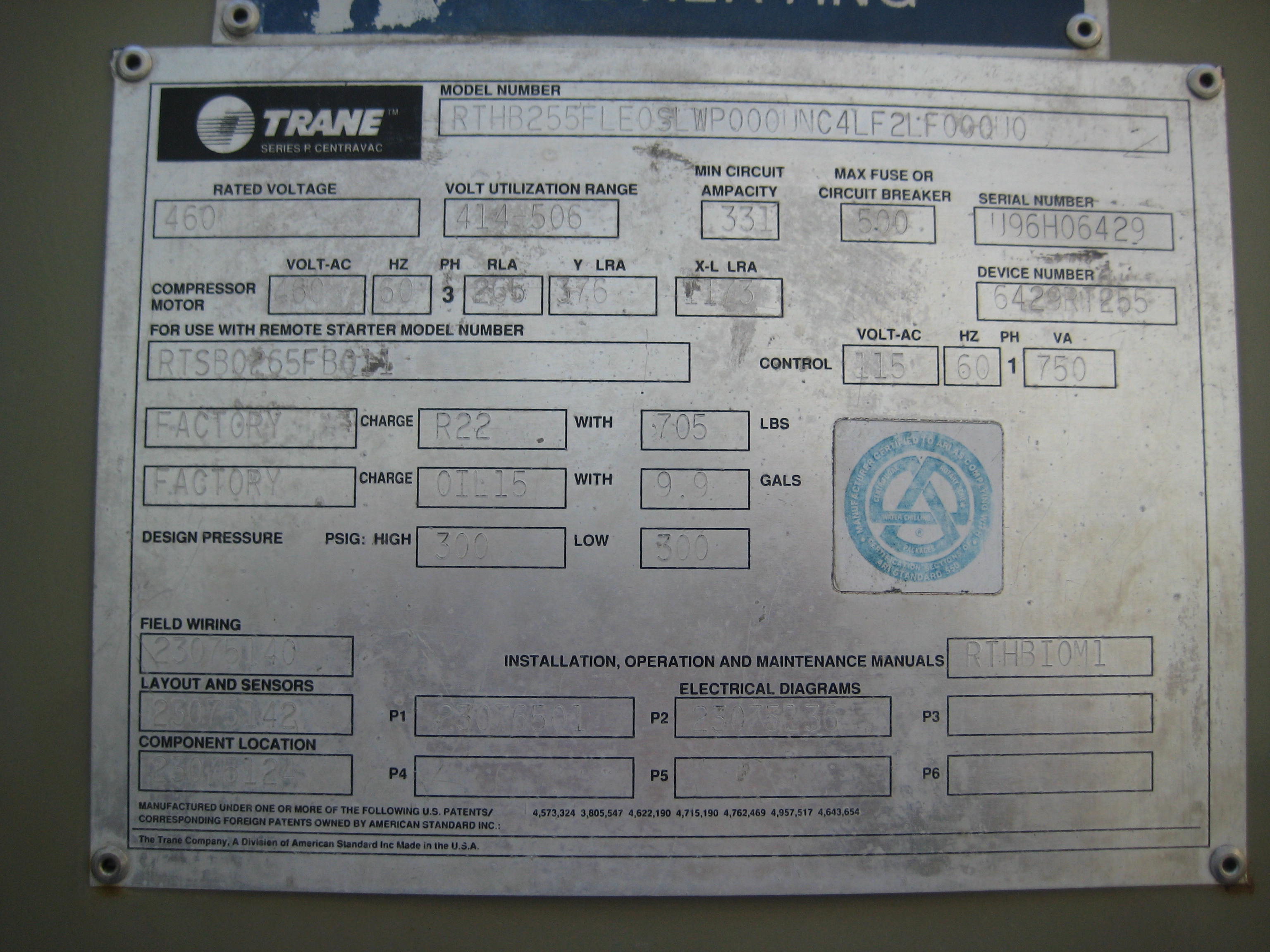  Low Temp Chiller 771,107 kcal/h (255 Ref. Ton) For Sale - IPP# 216001