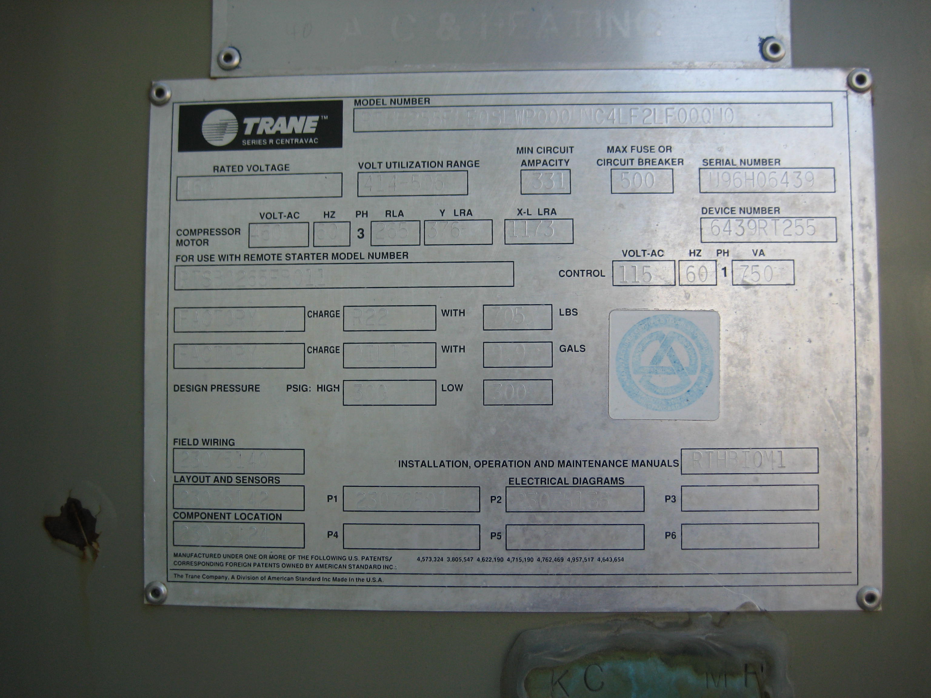   Low Temp Chiller 771,107 kcal/h (255 Ref. Ton) For Sale - IPP# 216002