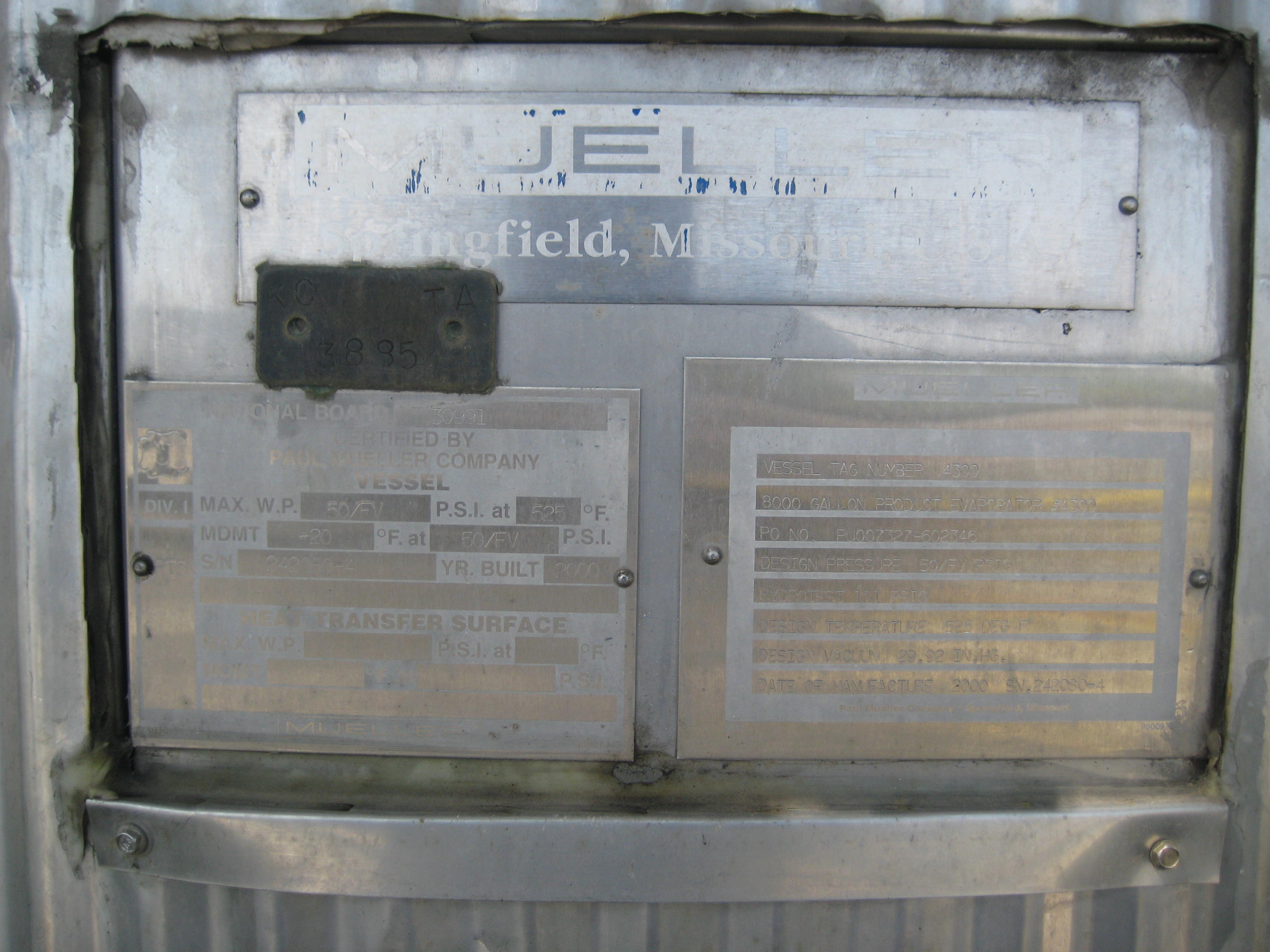 Stainless Steel 304 Tank - IPP# 216019
