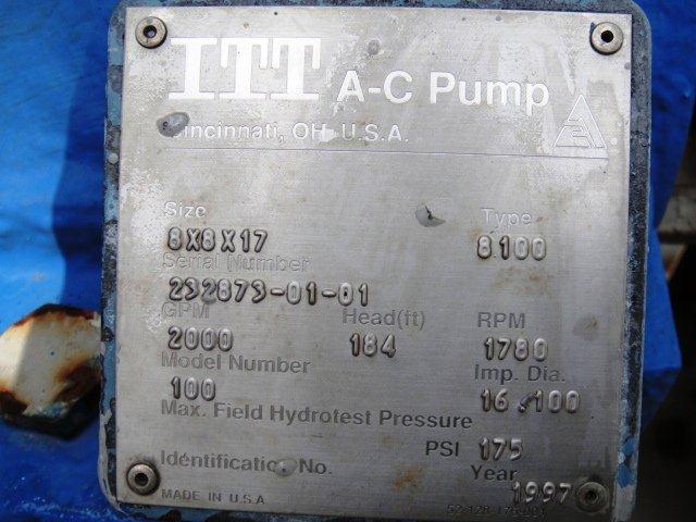 Carbon Steel Goulds ITT 100 Centrifugal Pump - IPP# 216031