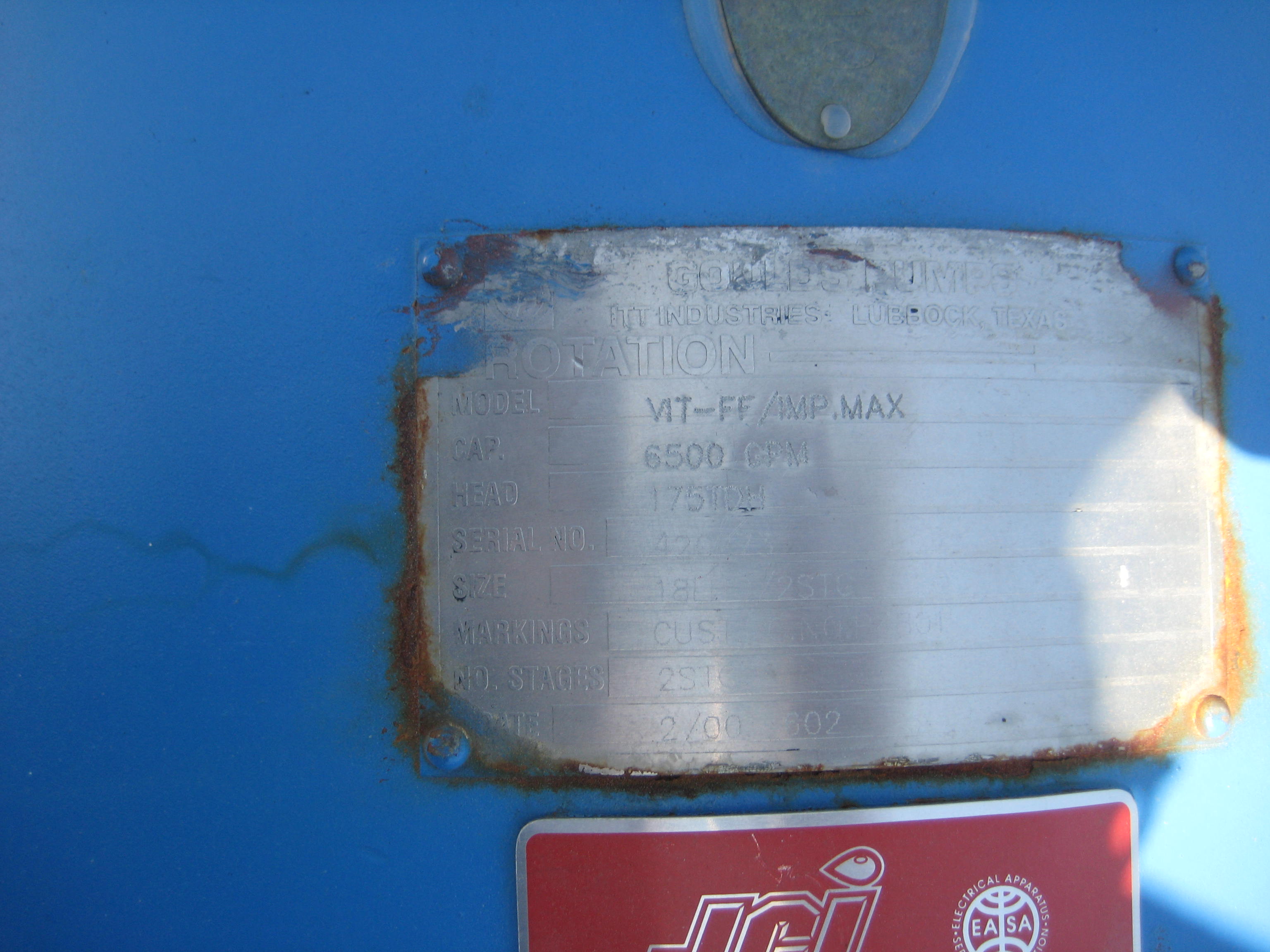 Unused Centrifugal Pump 1,500 m3/h (6,500 GPM) Carbon Steel For Sale - IPP# 216143