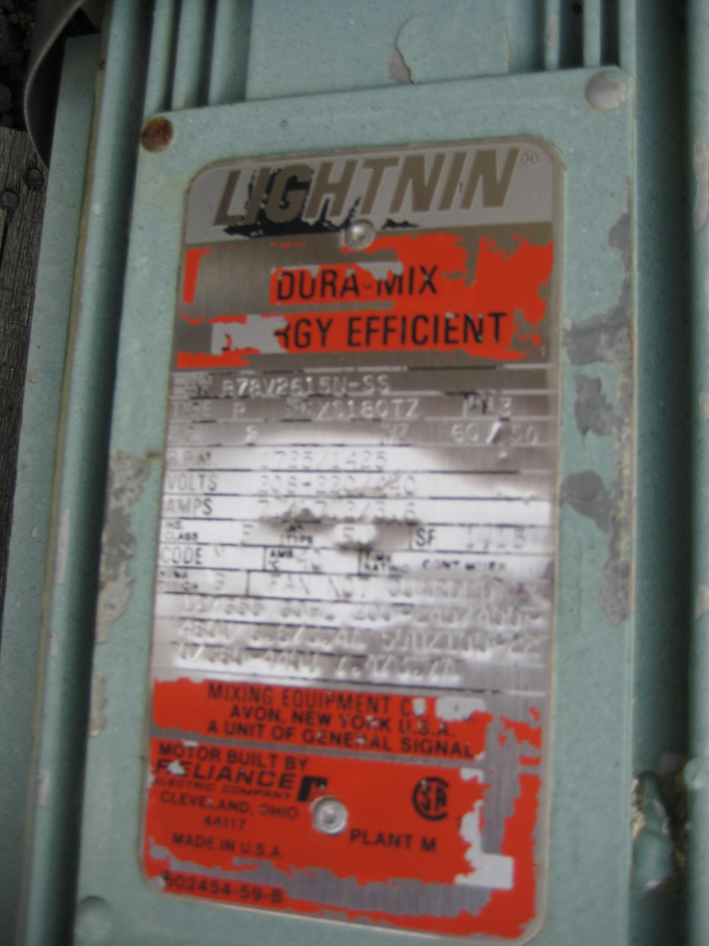  Carbon Steel Drive Agitator 1.49 kW (2 HP) For Sale - IPP# 216236