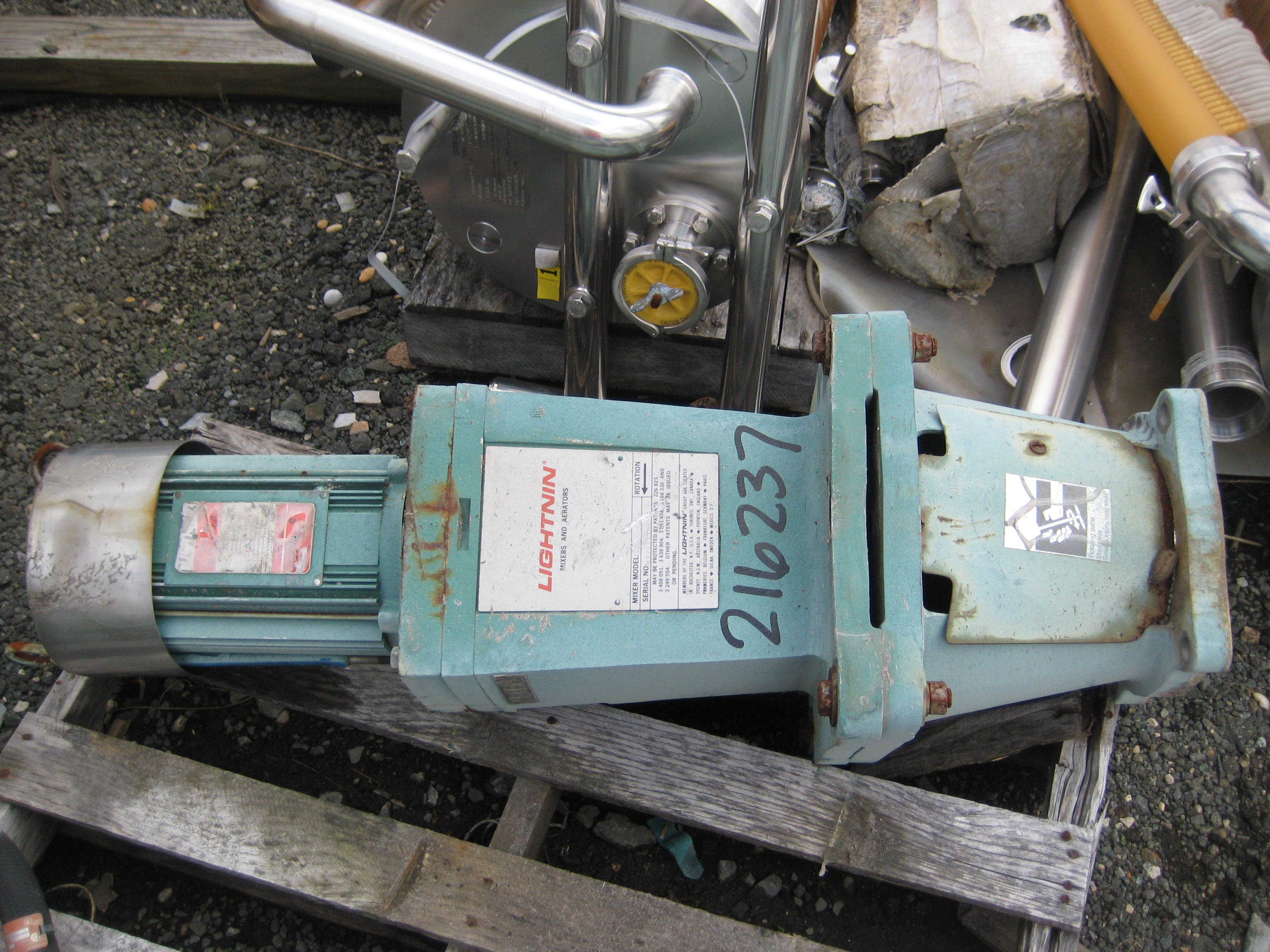  Carbon Steel Drive Agitator 1.49 kW (2 HP) For Sale - IPP# 216237