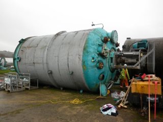 Glasslined Pfaudler BE Batch-Type Agitated Reactor