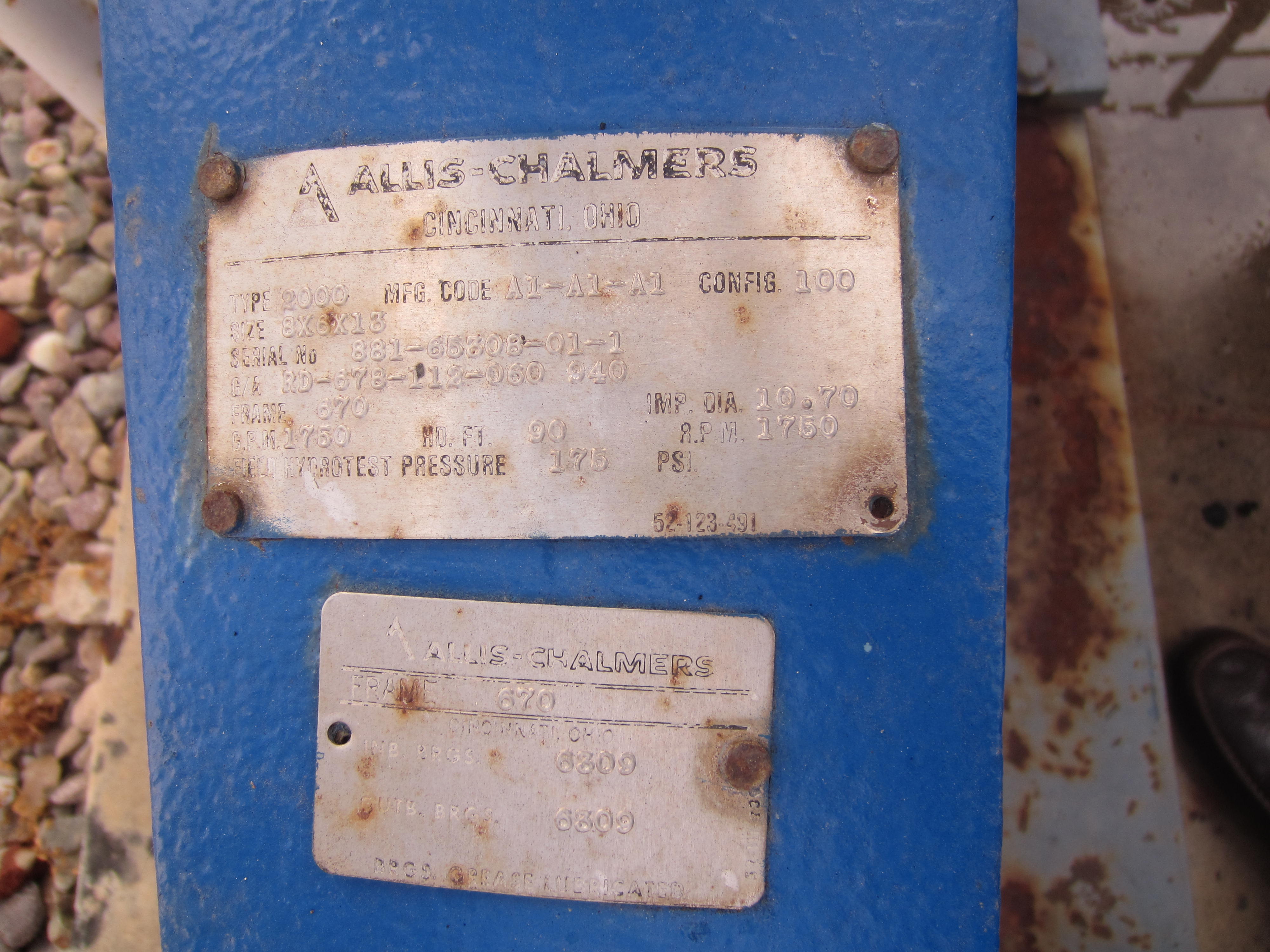  Centrifugal Pump 397.5 m3/h (1,750 GPM) Carbon Steel For Sale - IPP# 216318