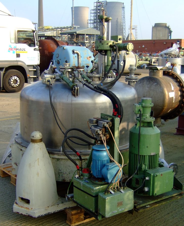  Stainless Steel 316 Manual Discharge-Top Centrifuge-Basket 1,000 mm (39.4 in) For Sale - IPP# 217587