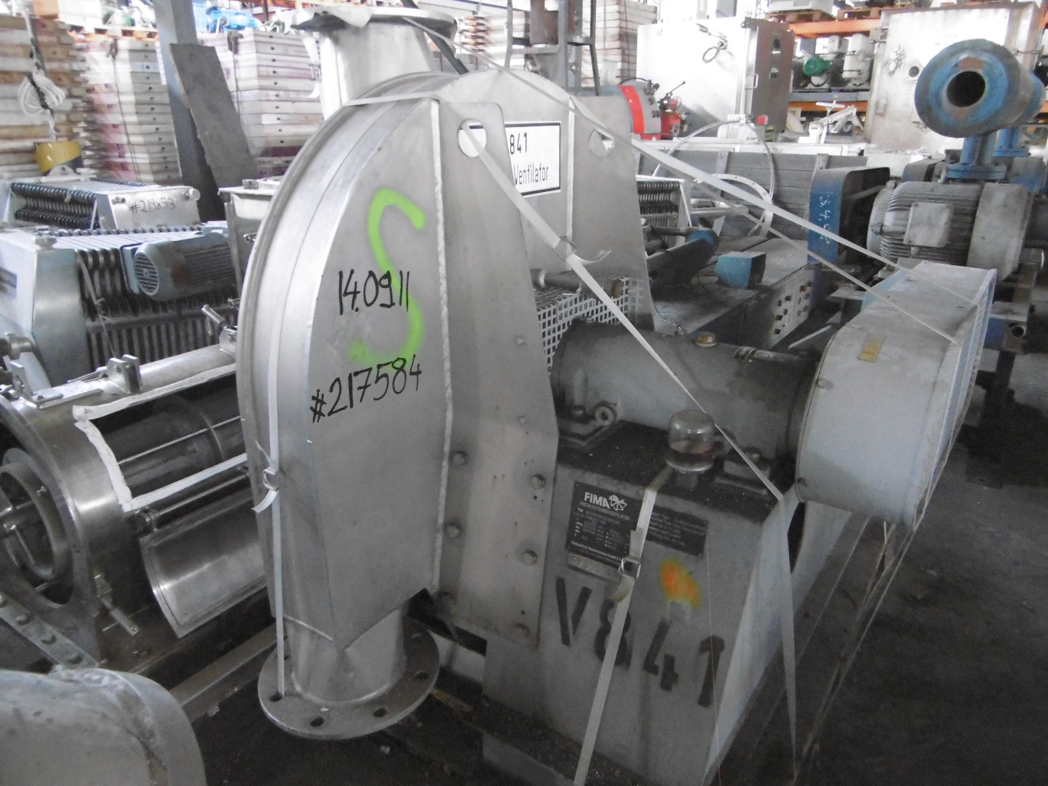  Stainless Steel 321  Blower 3,672 m3/h (2,161 CFM) For Sale - IPP# 217584
