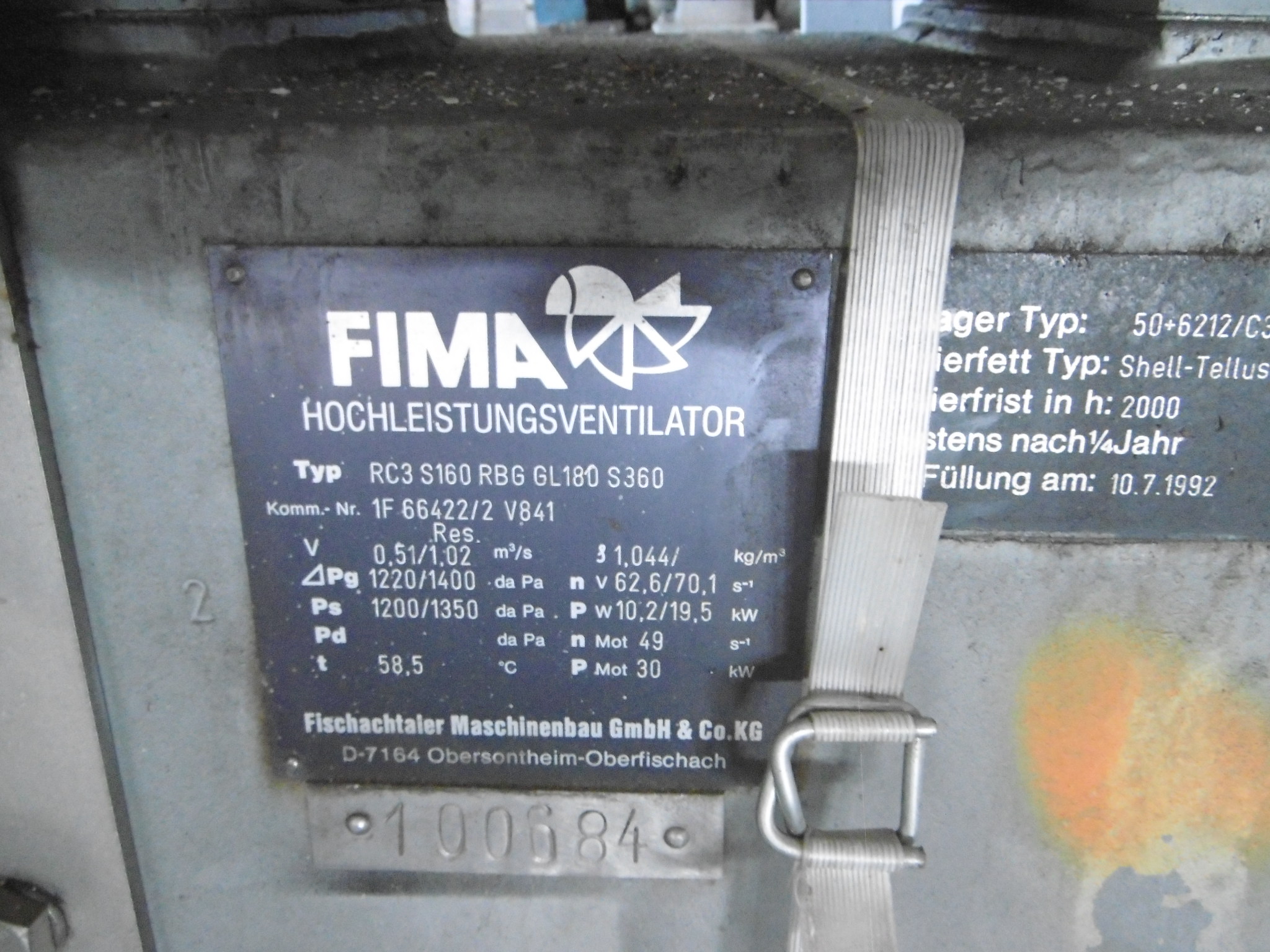  Stainless Steel 321  Blower 3,672 m3/h (2,161 CFM) For Sale - IPP# 217584