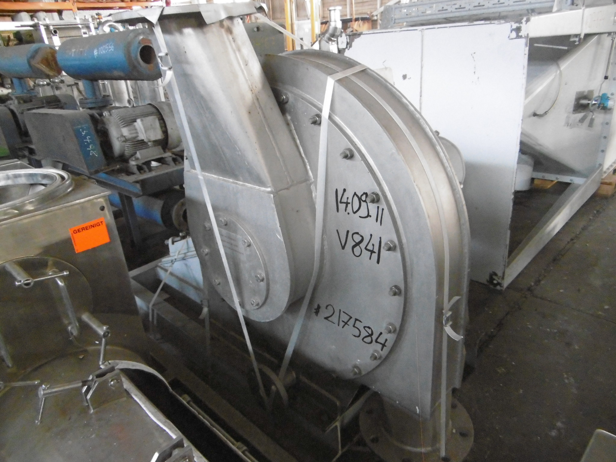  Stainless Steel 321  Blower 3,672 m3/h (2,161 CFM) For Sale - IPP# 217584