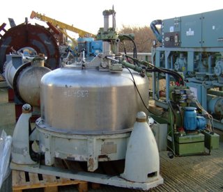 Stainless Steel 316 Manual Discharge-Top Centrifuge-Basket