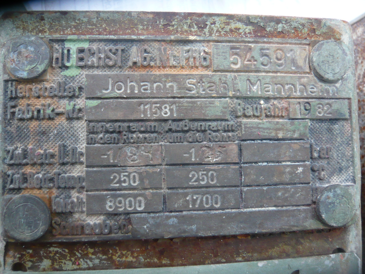 Stainless Steel Austenitic Clad Johann Stahl Mannheim/Germany Hydrogenation Reactor - IPP# 217847