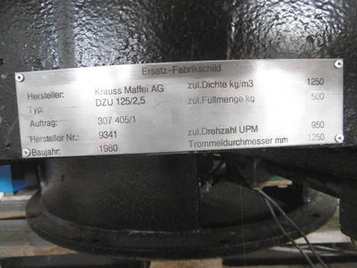  Auto Discharge-Bottom Centrifuge-Basket 1,250 mm (49.2 in) Hastelloy - C4 For Sale - IPP# 217889