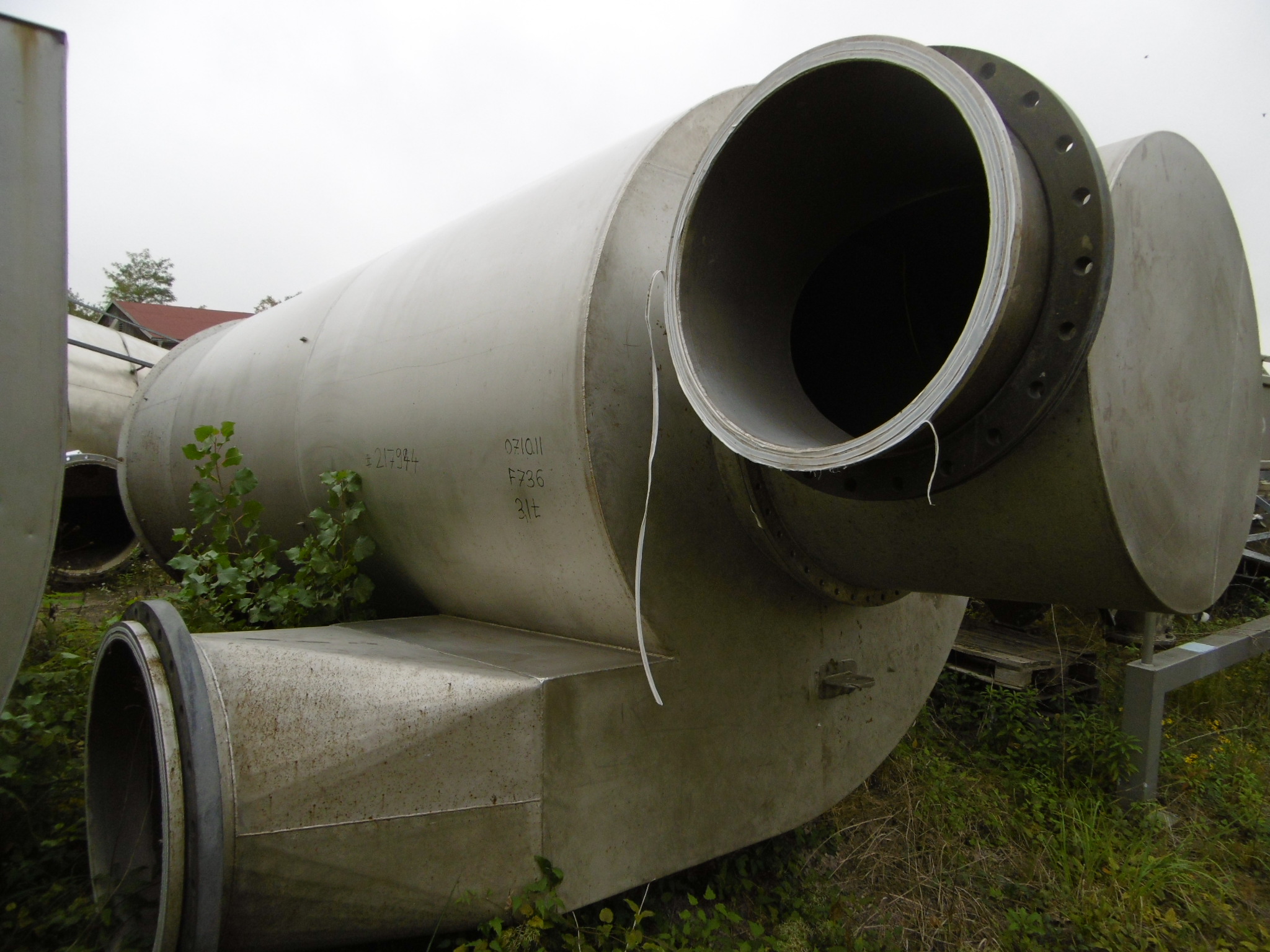 Stainless Steel 321 Cyclone Dust Collector 2,142 mm (84.3 in) For Sale - IPP# 217944