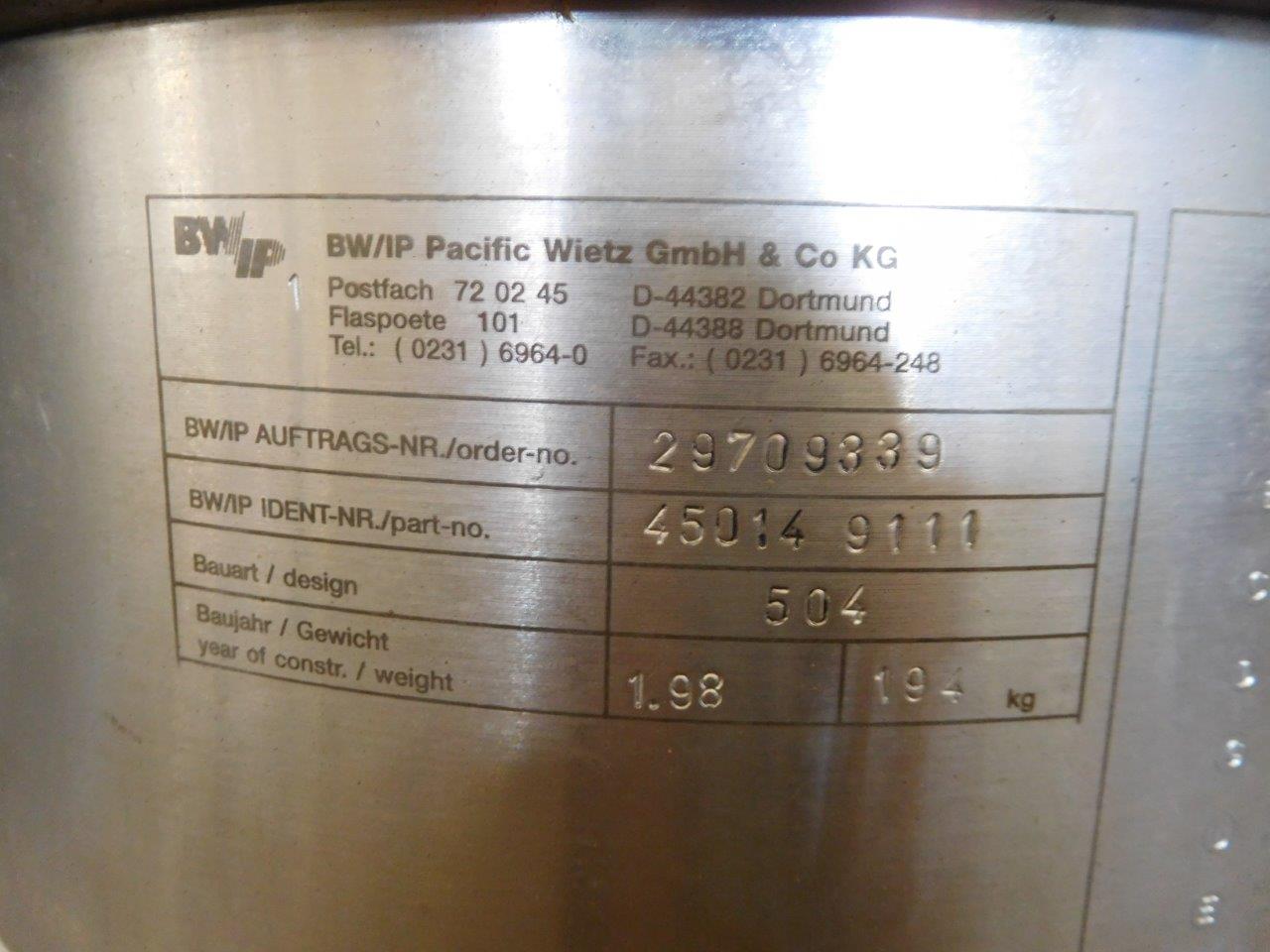 Stainless Steel  BW/IP Pacific Wietz 504  Mechanical Seal Miscellaneous Glass Lined Parts - IPP# 217909