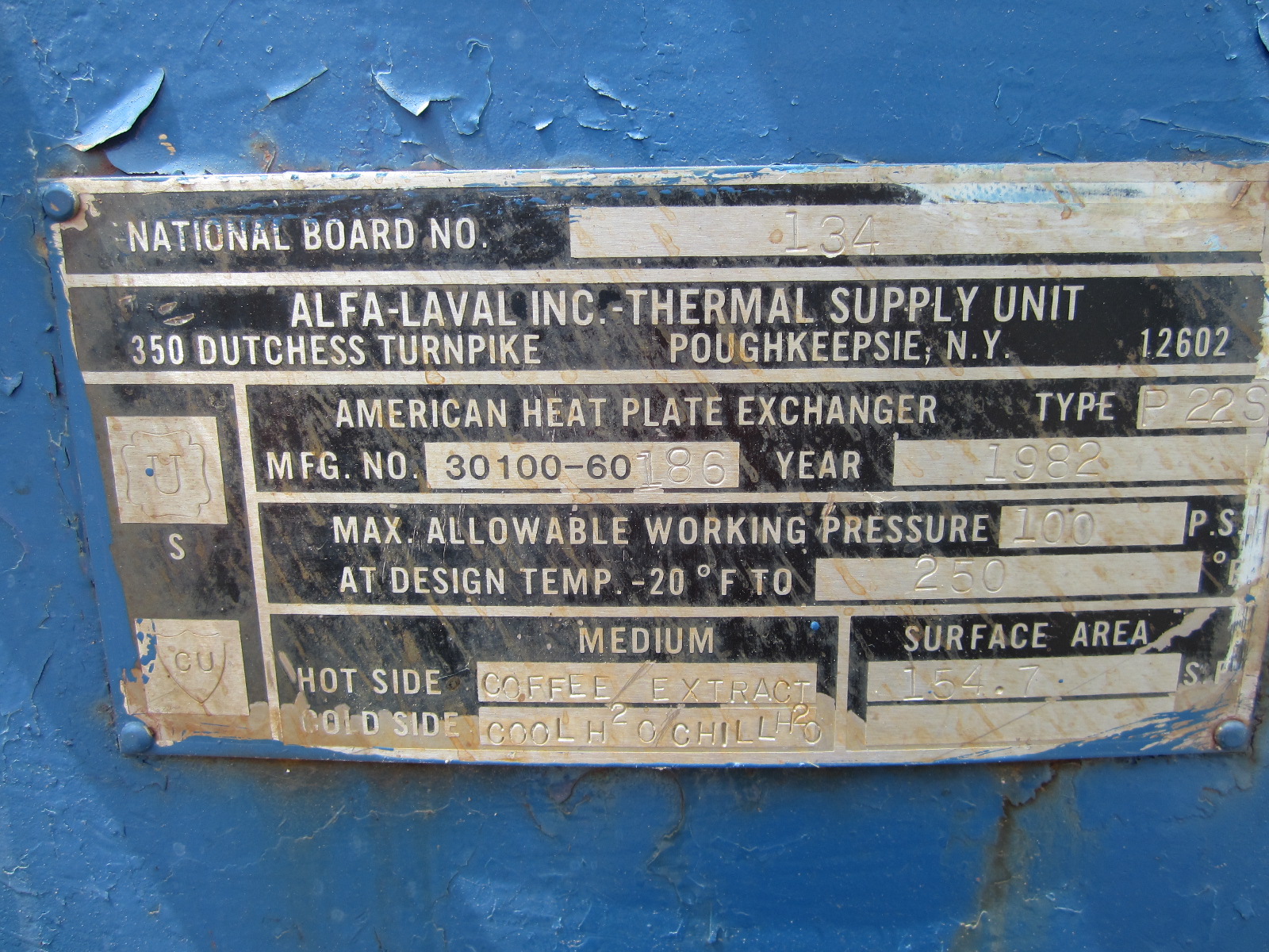 Titanium Plate and Frame Heat Exchanger - IPP# 218252