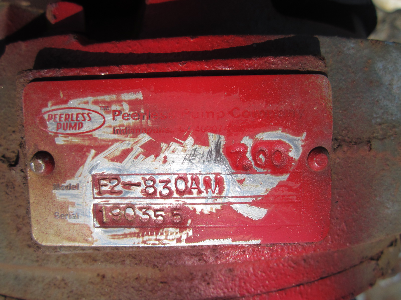 Carbon Steel Peerless E2830AM Centrifugal Pump - IPP# 218260