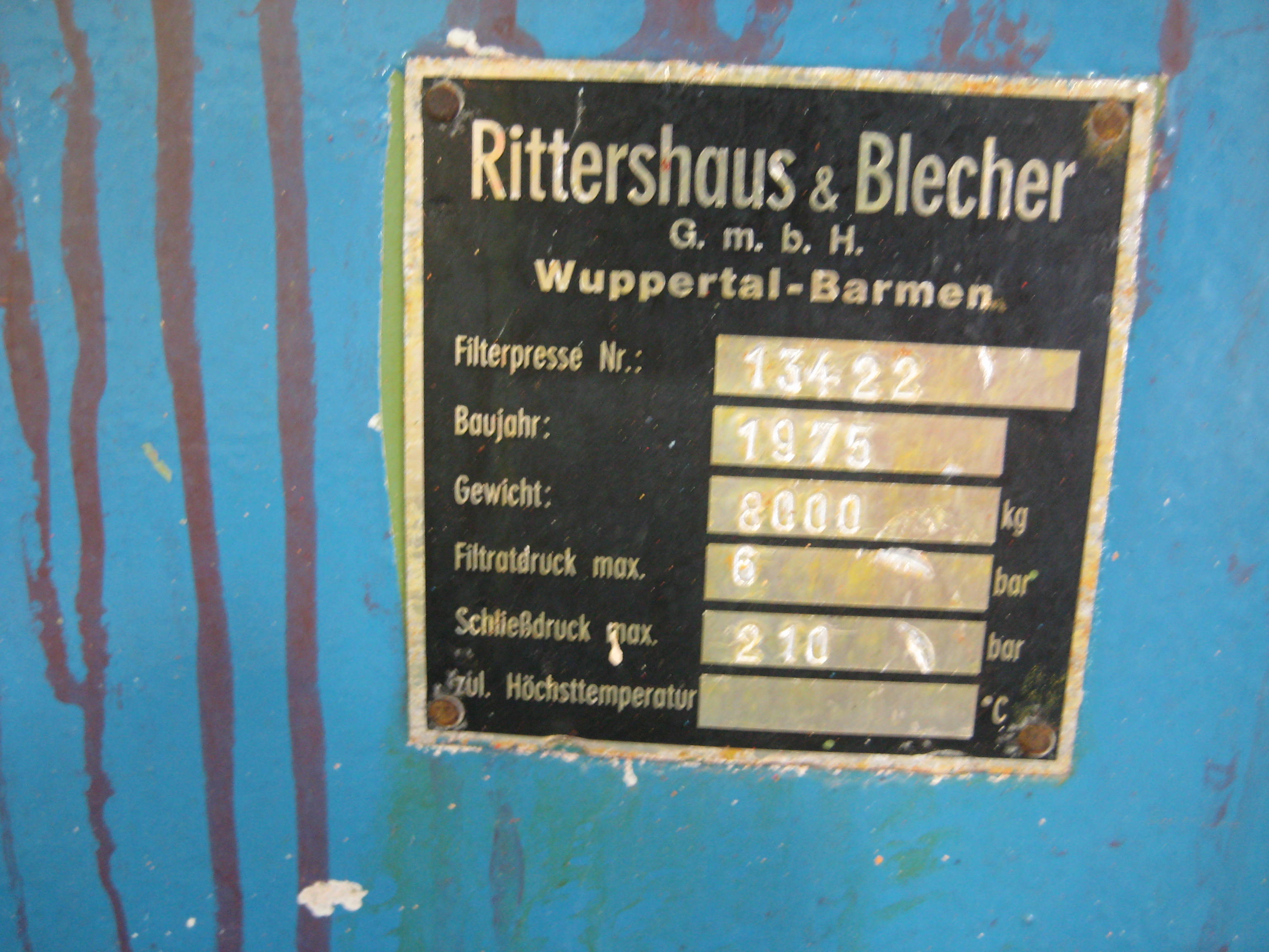 Plastic Rittershaus & Blecher Plate And Frame Filter - IPP# 218667