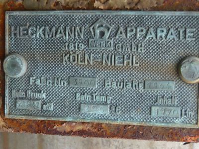 Stainless Steel 321 Heckmann apparate gmbh  Tank - IPP# 219086