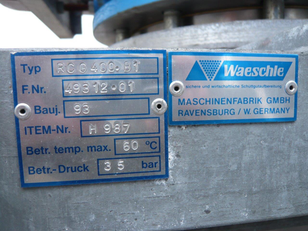Stainless Steel 321 Waeschle ZGH-400.1/38-SS Rotary Valve - IPP# 219023