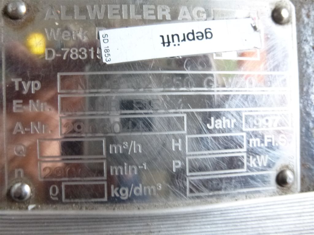  Centrifugal Pump 30 m3/h (132.1 GPM) Stainless Steel 316 For Sale - IPP# 219142