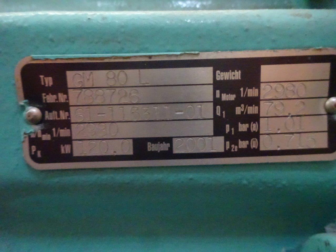  Carbon Steel  Blower 4,752 m3/h (2,797 CFM) For Sale - IPP# 219161