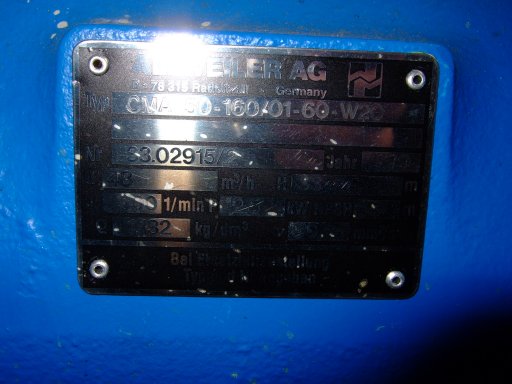 Unused Centrifugal Pump 48 m3/h (211.3 GPM) Stainless Steel Other For Sale - IPP# 219167