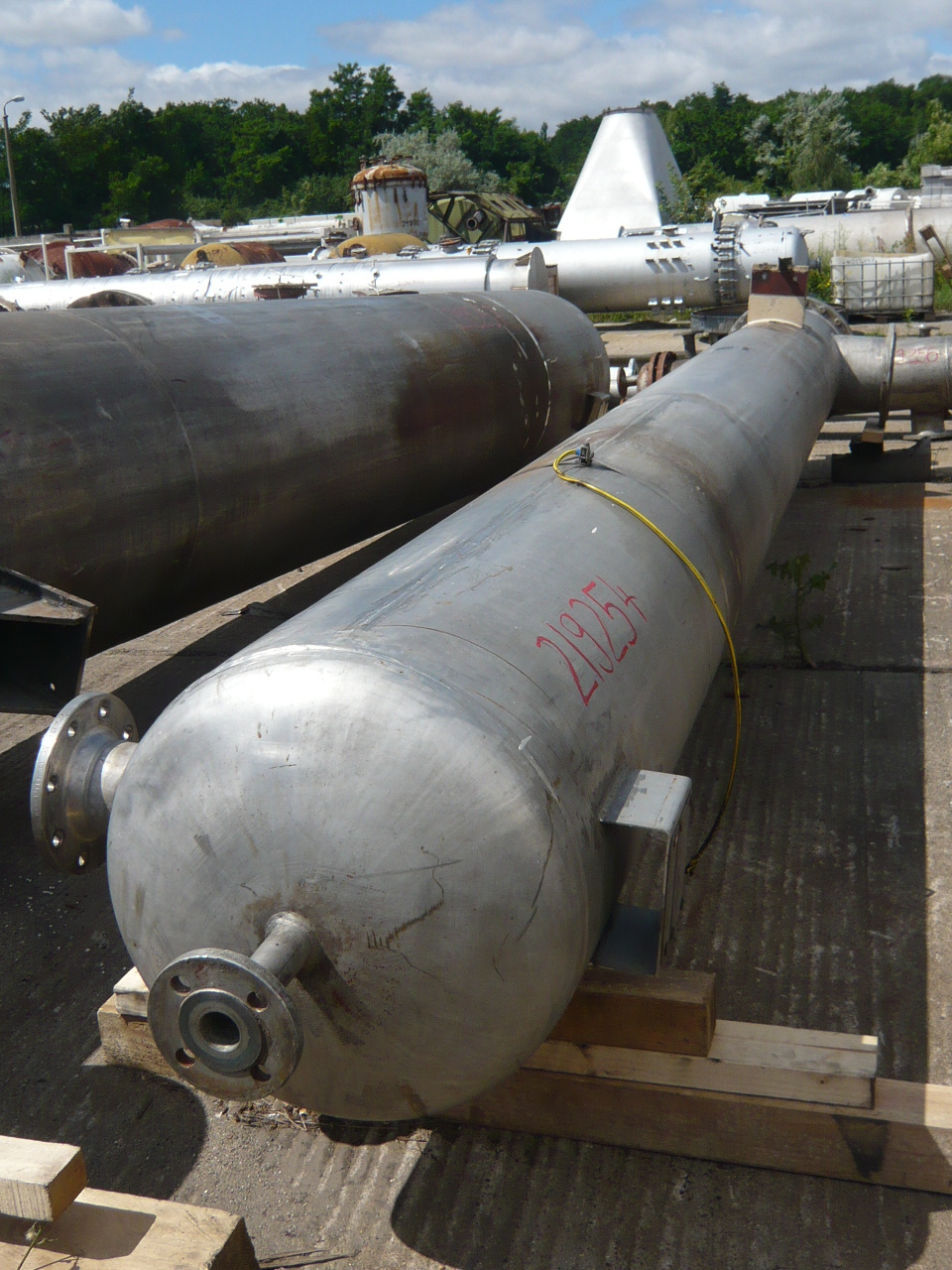  Shell and Tube Heat Exchanger 58 m² (624 ft²) Stainless Steel 321 For Sale - IPP# 219254
