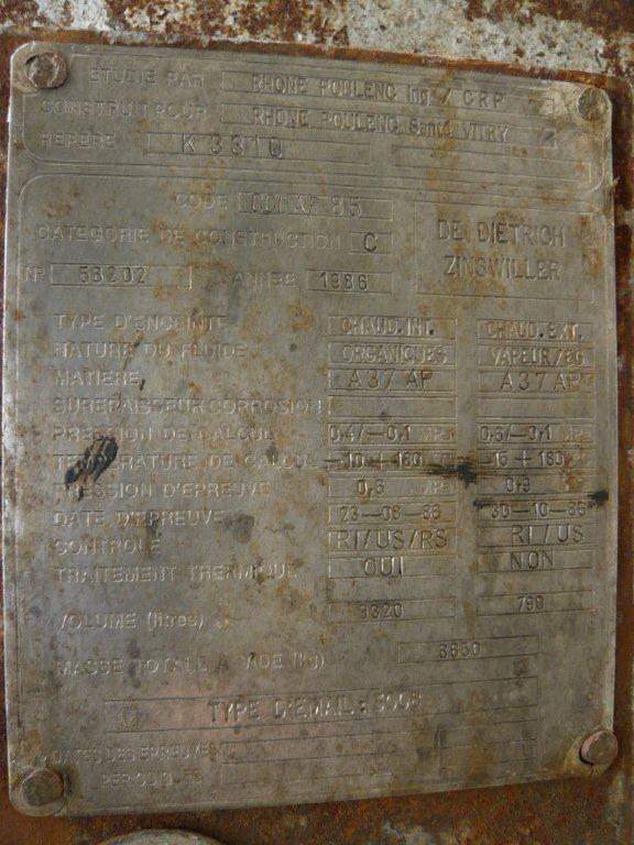 Glasslined DeDietrich CE Batch-Type Agitated Reactor - IPP# 219216