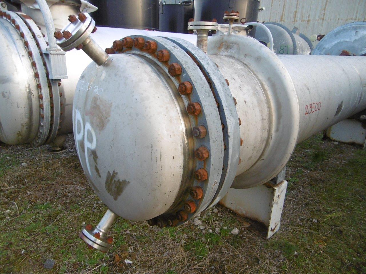  Shell and Tube Heat Exchanger 153 m² (1,650 ft²) Stainless Steel 316 For Sale - IPP# 219500