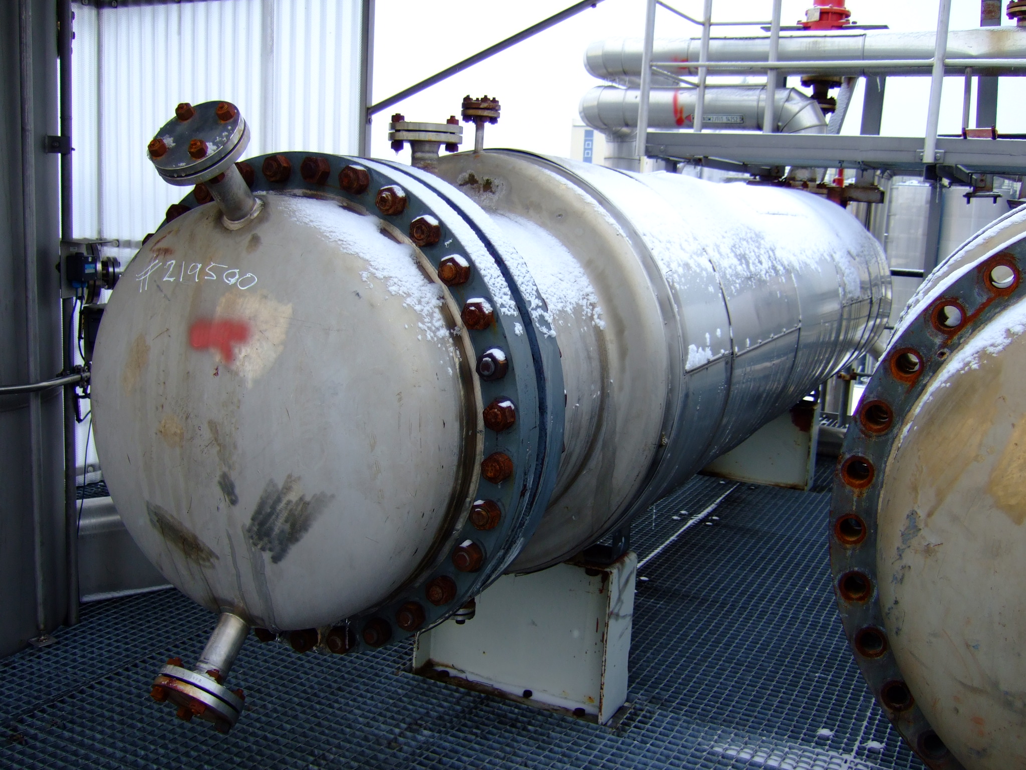  Shell and Tube Heat Exchanger 153 m² (1,650 ft²) Stainless Steel 316 For Sale - IPP# 219500