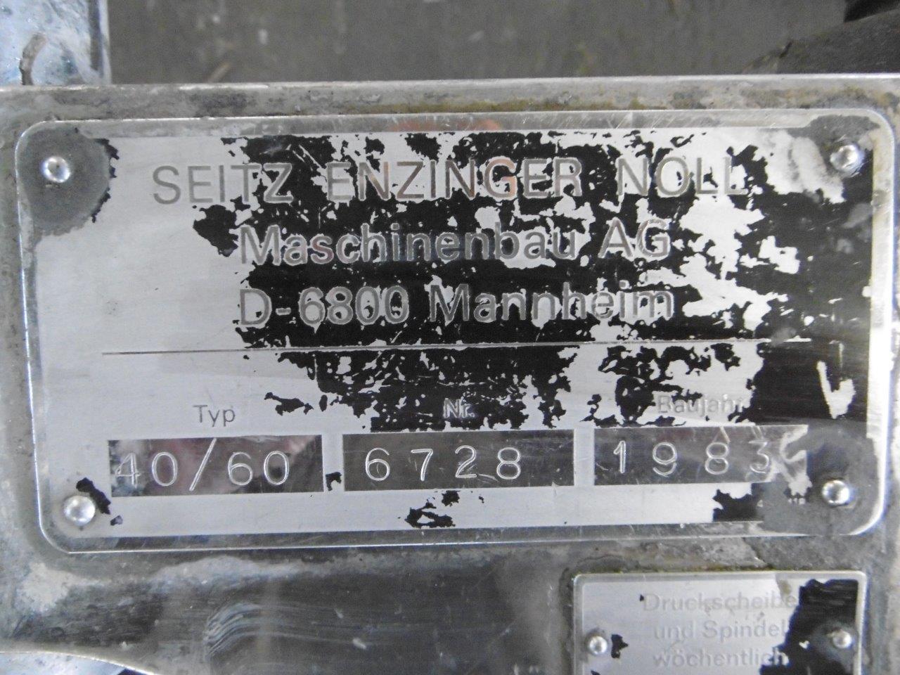 Polypropylene Seitz 40/60 Filter Press - IPP# 219880