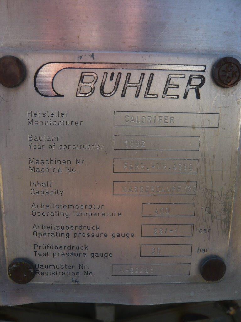 Stainless Steel 321 Buhler AG OTW-500-A-32280 Shell and Tube Heat Exchanger - IPP# 219980