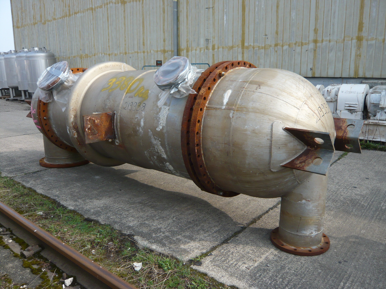  Shell and Tube Heat Exchanger 120 m² (1,300 ft²) Stainless Steel 321 For Sale - IPP# 219938