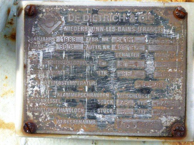 Glasslined DeDietrich AE Batch-Type Agitated Reactor - IPP# 210769