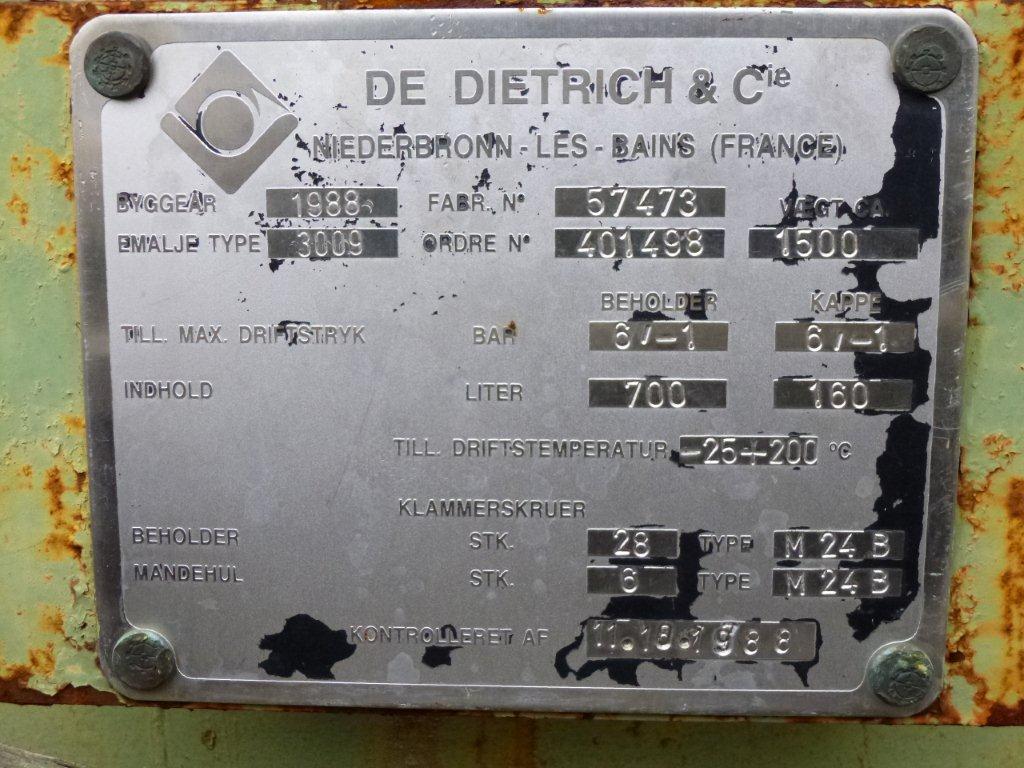 Glasslined DeDietrich AE Batch-Type Agitated Reactor - IPP# 210770